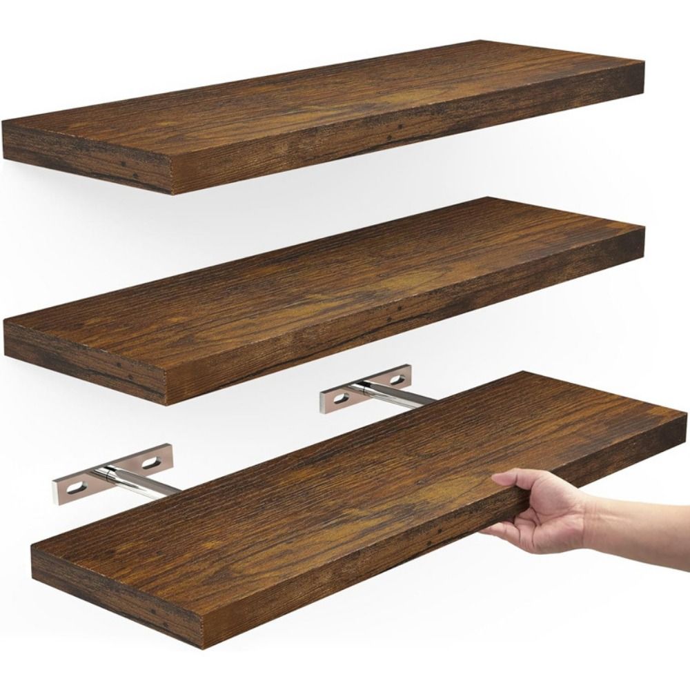 Shelf Bracket Pair - رف تخزين خشبي مثبت على الحائط