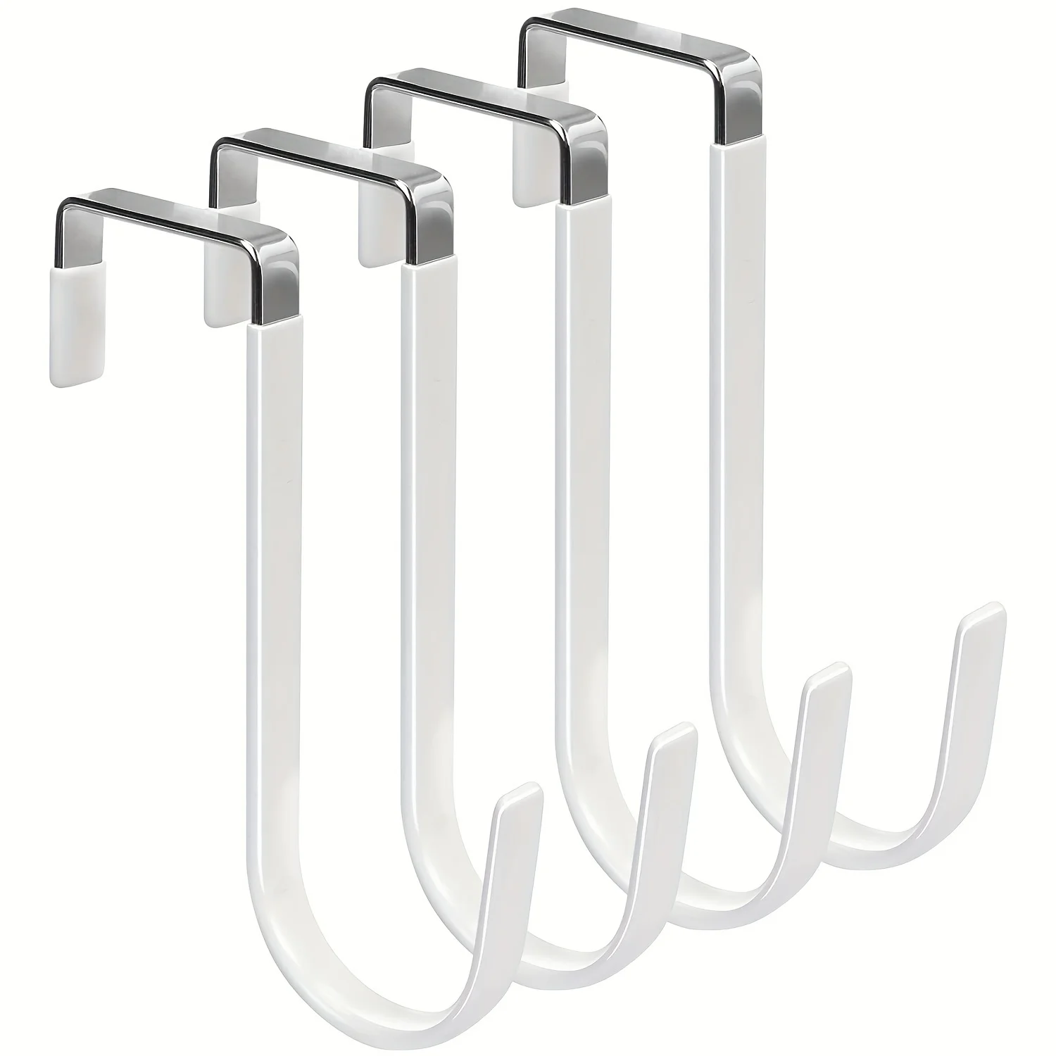 Door Stopper Heavy - 4 قطع من خطافات تعليق الأبواب