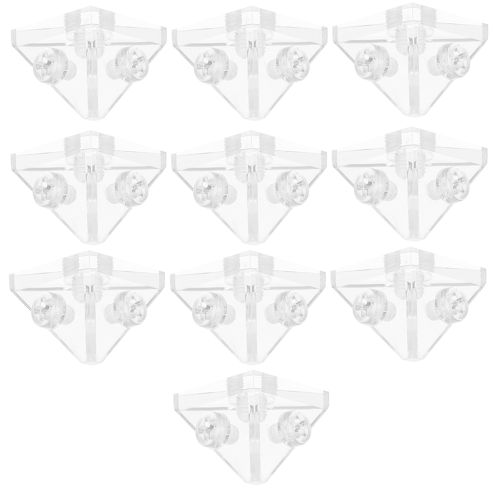 Shelf Bracket Pair - 10 قطعة من دعامات زاوية الأكريليك