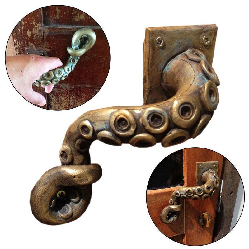 Furniture Hardware Parts - خمر الأخطبوط مقبض الباب الحيوان نمط