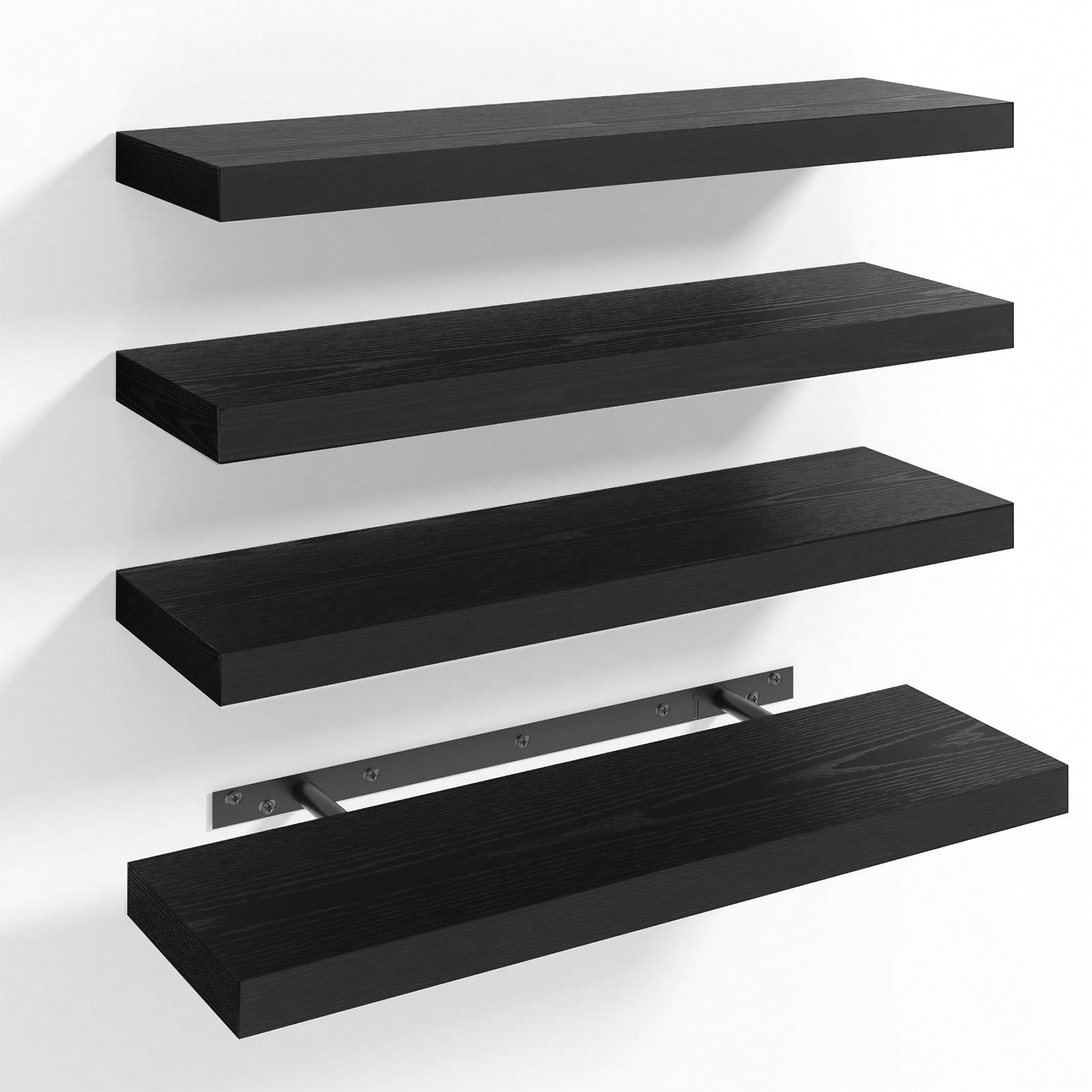 Shelf Bracket Pair - 4 قطع من الأرفف العائمة الحديثة