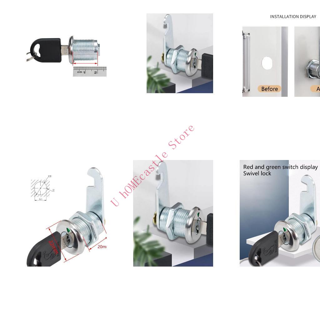 63HF 2set درج كاميرات قفل قفل  - مراجعة Furniture Hardware Lock وسعره
