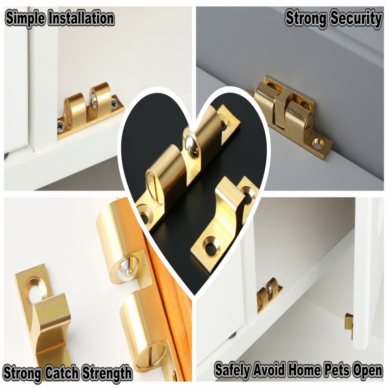 3/6 قطعة خزانة باب الكرة الصيد - مراجعة Furniture Hardware Lock وسعره
