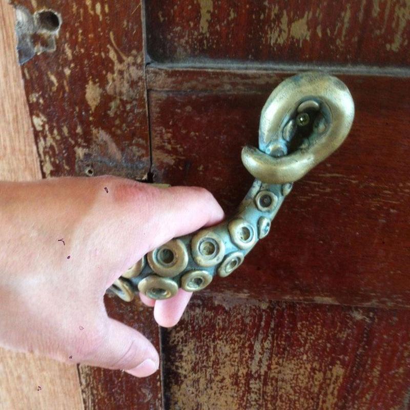 خمر الأخطبوط مقبض الباب الحيوا - مراجعة Furniture Hardware Parts وسعره