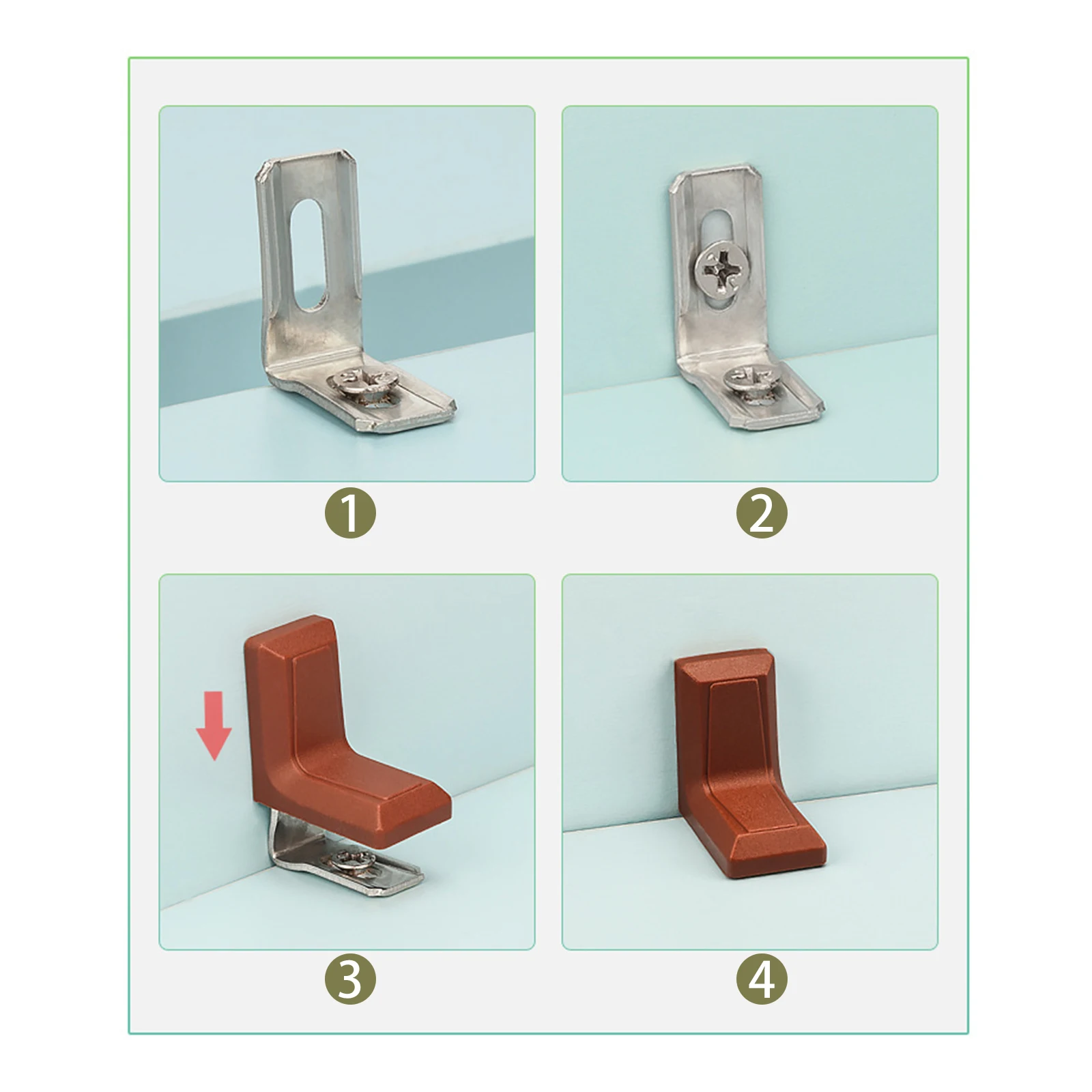20 قطعة 90 درجة L شكل بين قوسي - مراجعة Shelf Bracket Pair وسعره