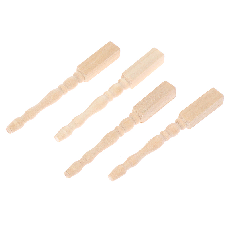 ● 4 قطع/مجموعة أرجل طاولة خشبي - مراجعة Furniture Hardware Feet وسعره