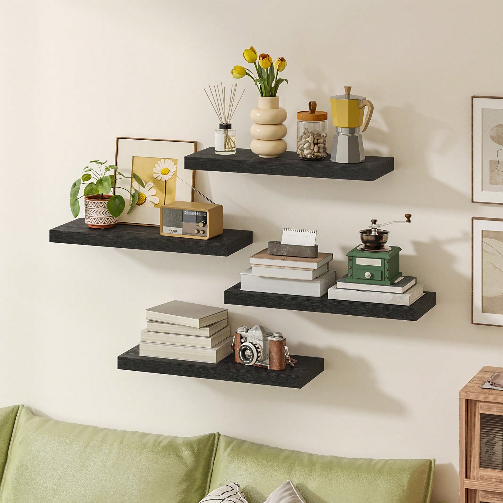 4 قطع من الأرفف العائمة الحديث - مراجعة Shelf Bracket Pair وسعره